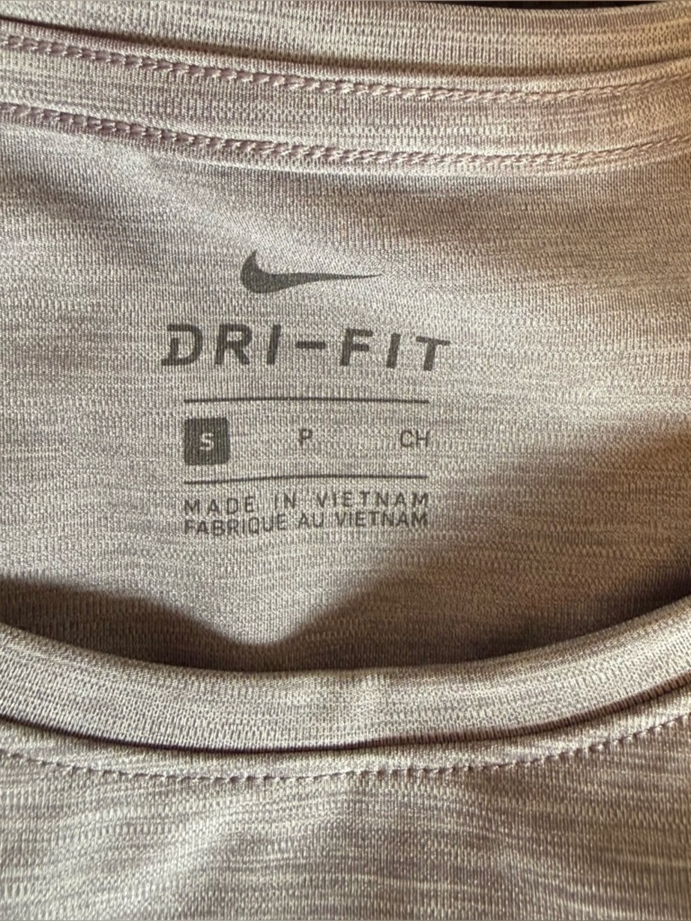 Nike Women's Pro Short Sleeve Crop Top - Gunsmoke/Heather Size Small - Picture 13 of 15